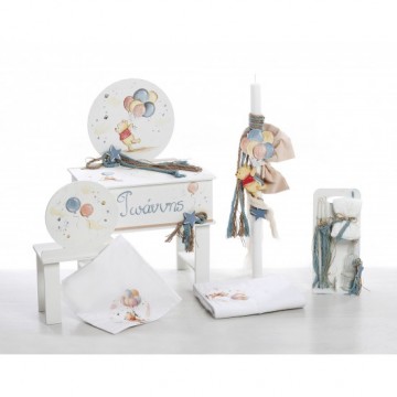 Bellissimo Σετ Βάπτισης για Αγόρι με θέμα Winnie the Pooh ΣΚΒ-2504